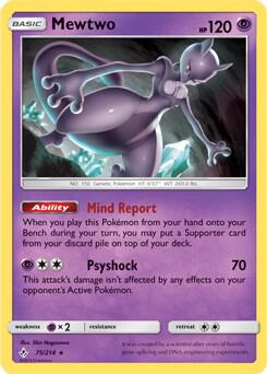 Mewtwo - 75/214 (SM Unbroken Bonds) (Cracked Ice Holo) - Deck Exclusives