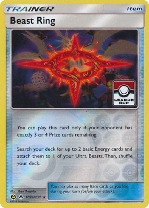 Beast Ring - 102a/131 (League Cup) - League & Championship Cards