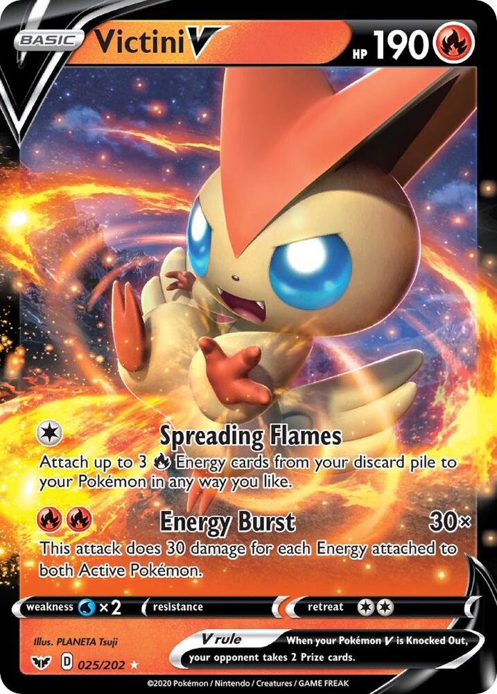 Victini V - SWSH01: Sword & Shield Base Set