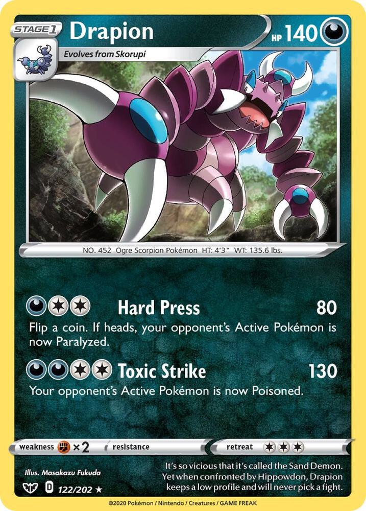 Drapion - SWSH01: Sword & Shield Base Set