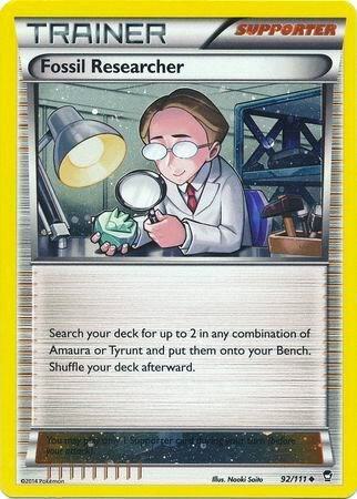 Fossil Researcher - 92/111 (Cosmos Holo) - Miscellaneous Cards & Products
