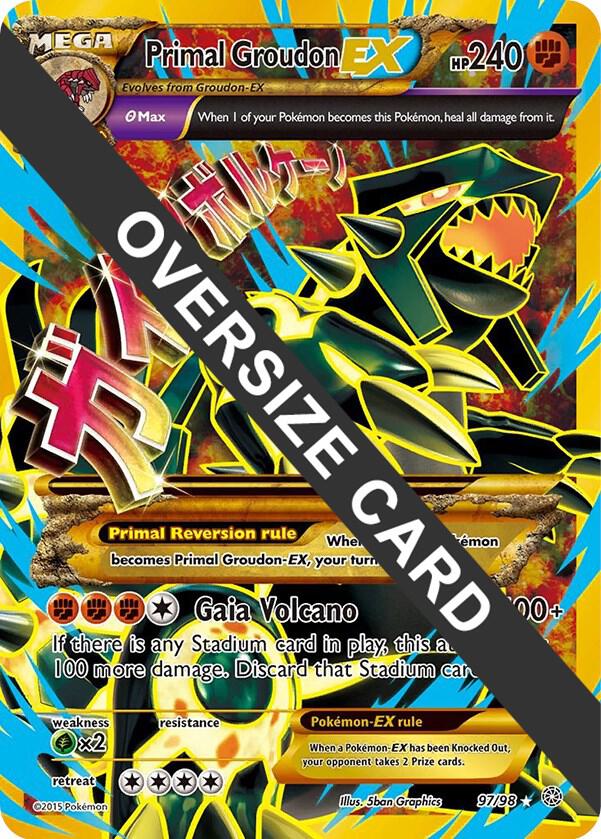 Primal Groudon EX - 97/98 - Jumbo Cards