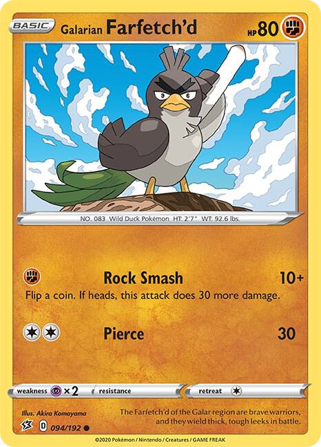 Galarian Farfetch'd - SWSH02: Rebel Clash