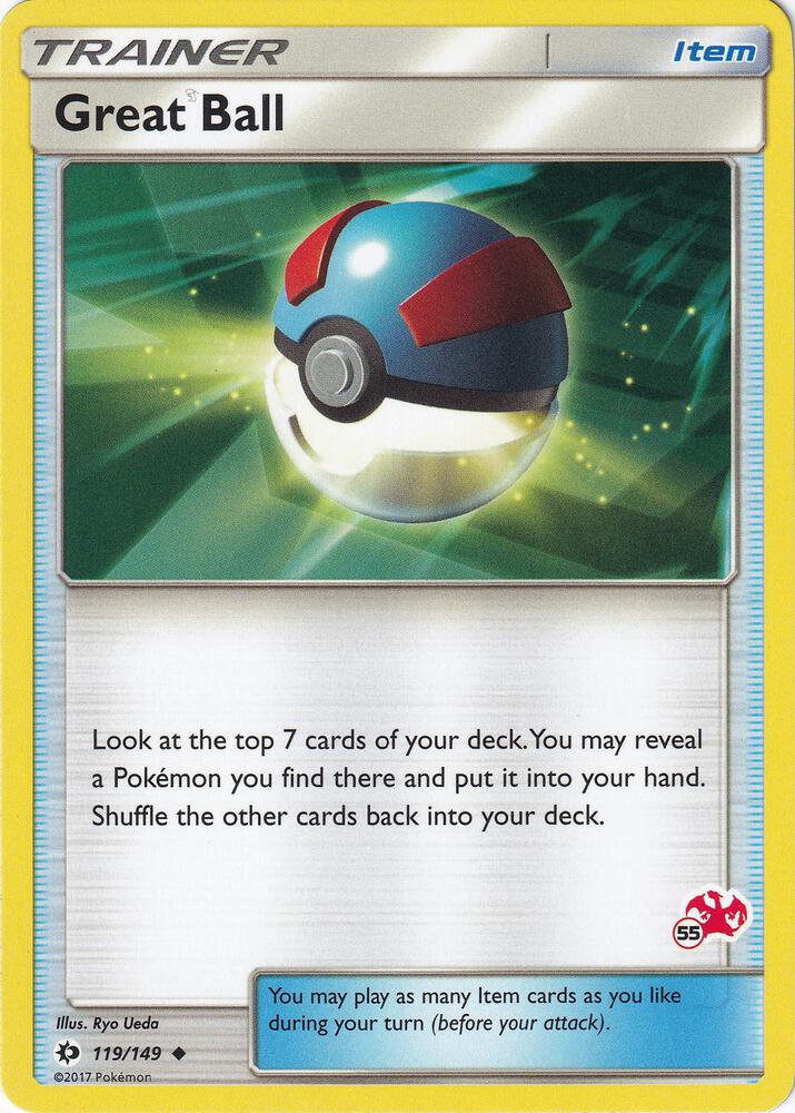 Great Ball - 119/149 (#55 Charizard Stamped) - Battle Academy