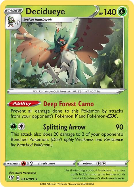 Decidueye - SWSH03: Darkness Ablaze