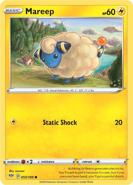 Mareep - SWSH03: Darkness Ablaze