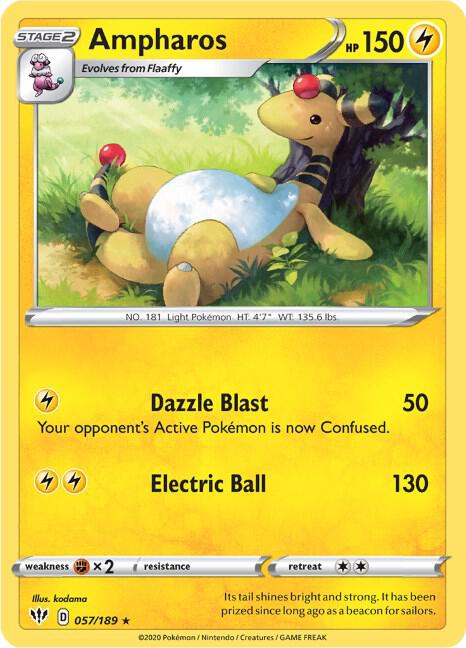 Ampharos - SWSH03: Darkness Ablaze