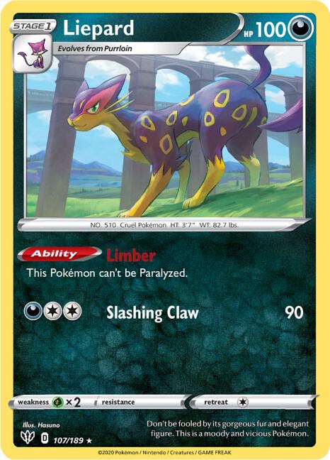 Liepard - SWSH03: Darkness Ablaze