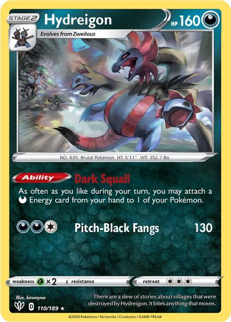 Hydreigon - SWSH03: Darkness Ablaze