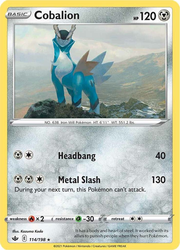 Cobalion - SWSH06: Chilling Reign
