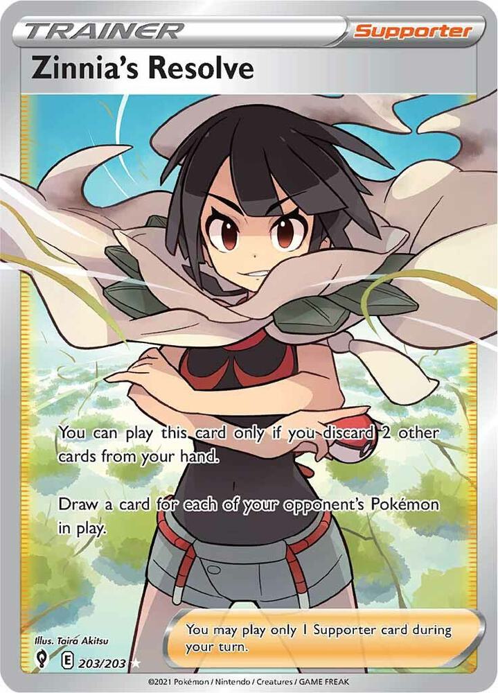Zinnia's Resolve (Full Art) - SWSH07: Evolving Skies