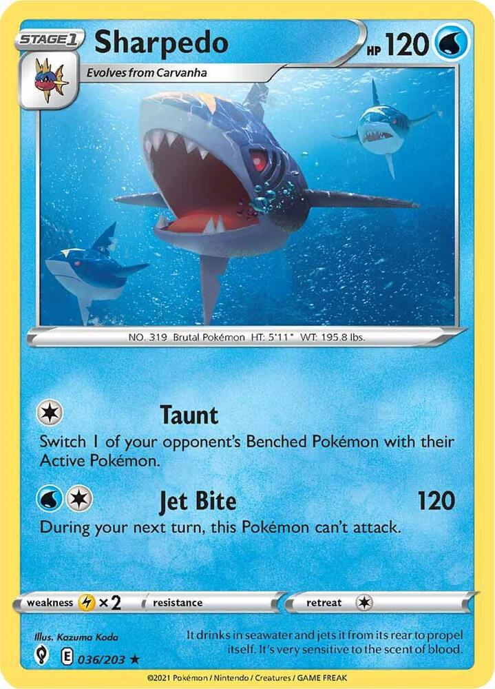 Sharpedo - SWSH07: Evolving Skies
