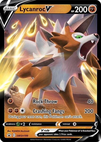 Lycanroc V - SWSH199 - SWSH: Sword & Shield Promo Cards