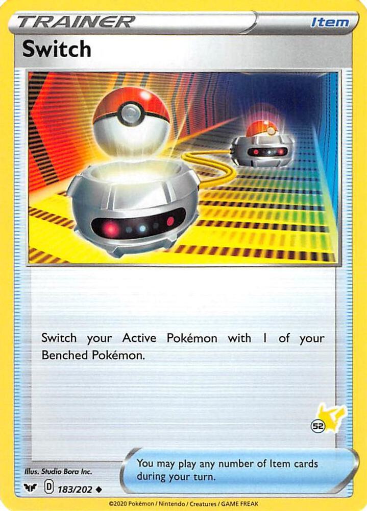 Switch - 183/202 (#52 Pikachu Stamped) - Battle Academy 2022