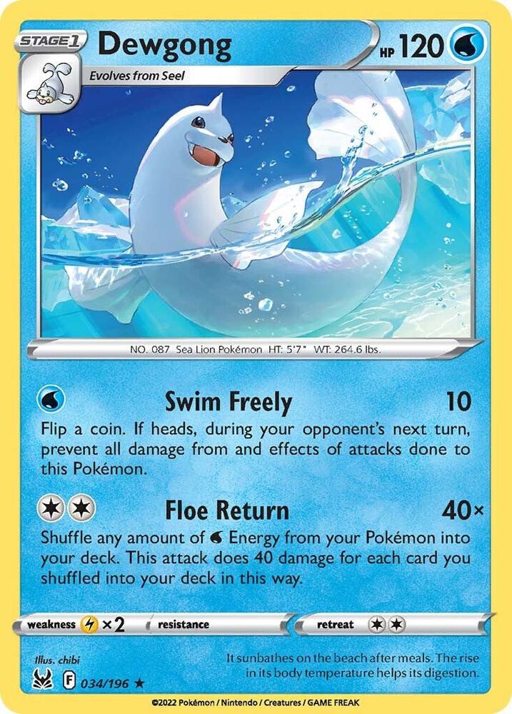 Dewgong - SWSH11: Lost Origin