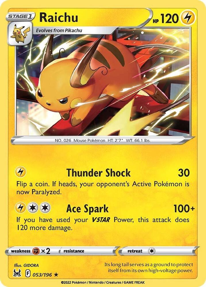 Raichu - SWSH11: Lost Origin