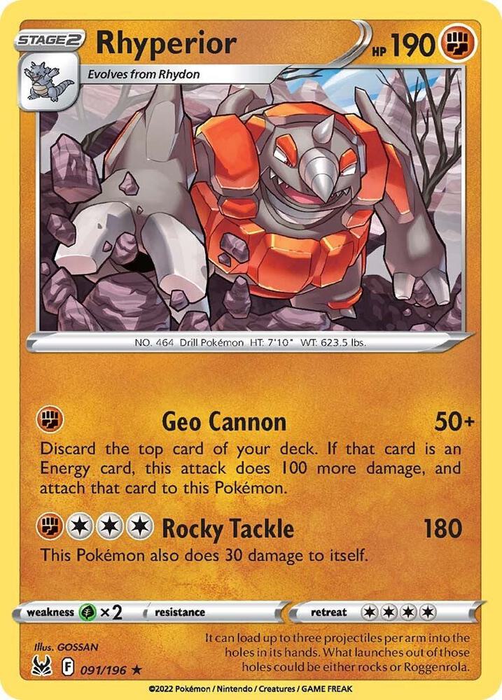 Rhyperior - SWSH11: Lost Origin