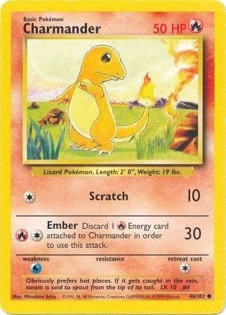 Charmander (Base Set) - catalogue artwork