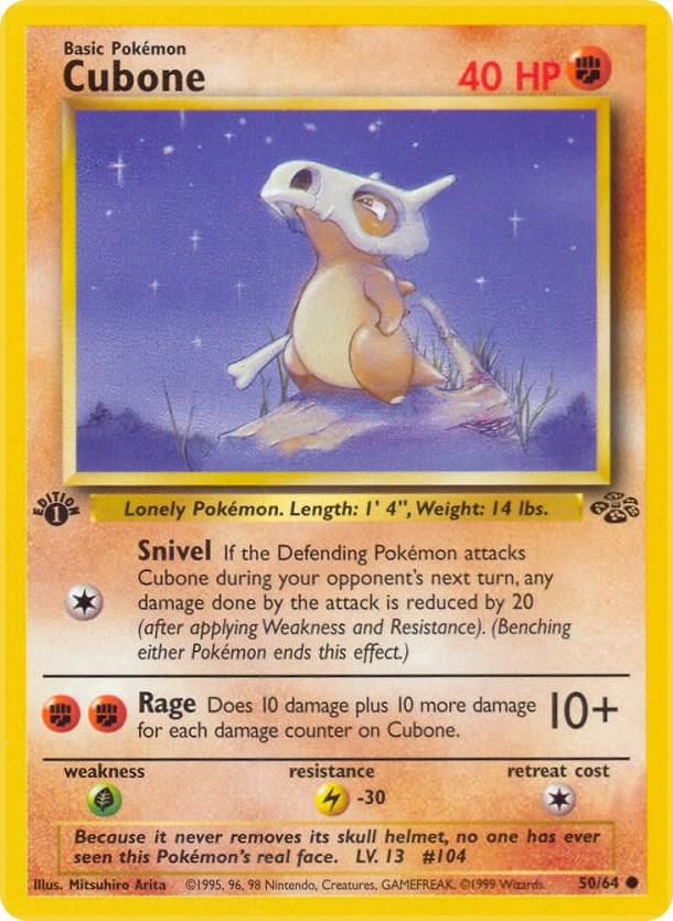 Cubone (Jungle) - catalogue artwork