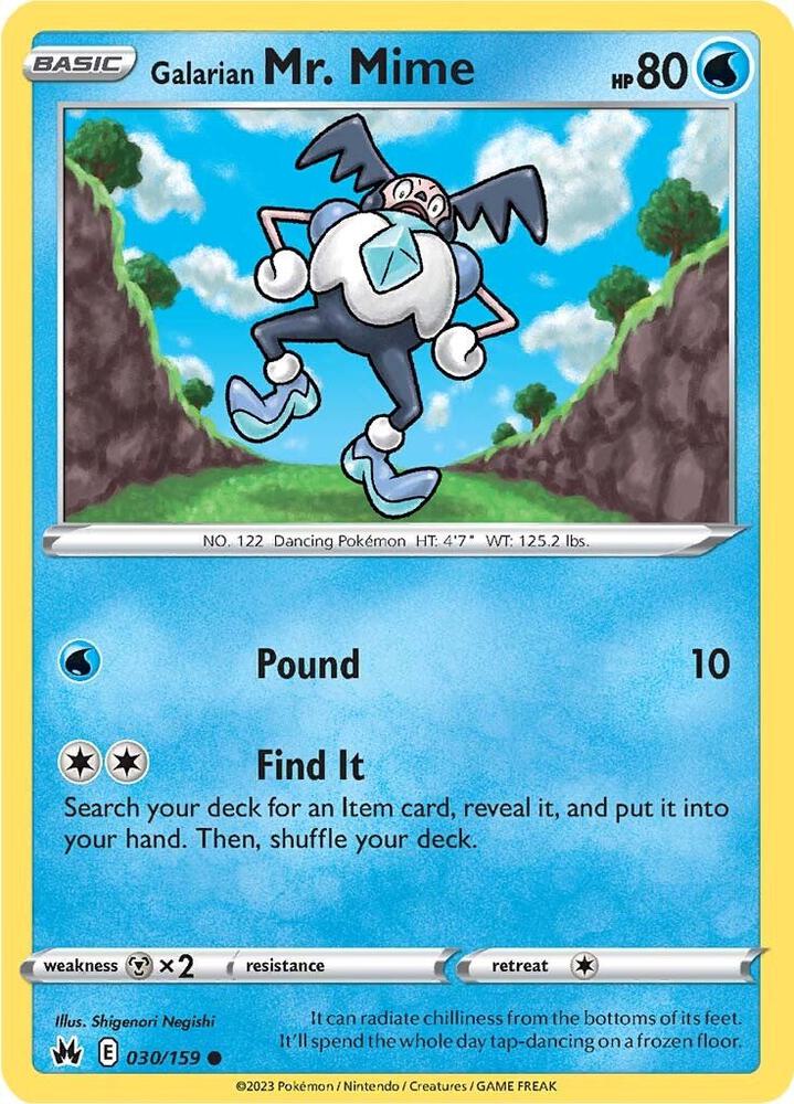 Galarian Mr. Mime - SWSH: Crown Zenith