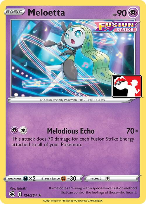 Meloetta - 124/264 - Prize Pack Series Cards