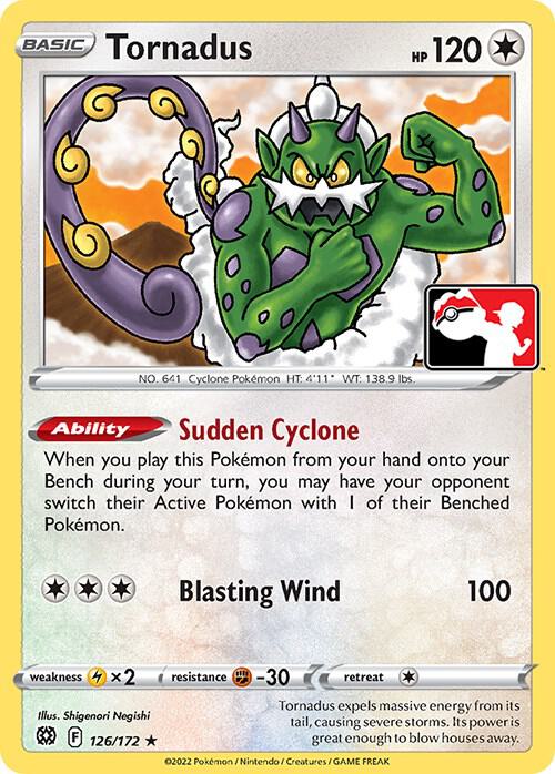 Tornadus - 126/172 - Prize Pack Series Cards