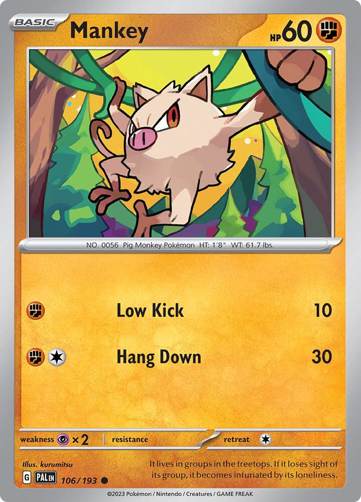 Mankey - SV02: Paldea Evolved