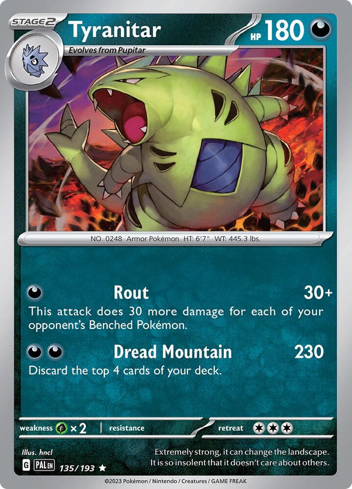 Tyranitar - 135/193 - SV02: Paldea Evolved