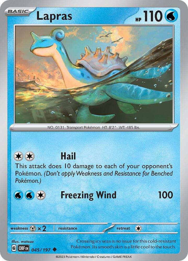 Lapras - SV03: Obsidian Flames