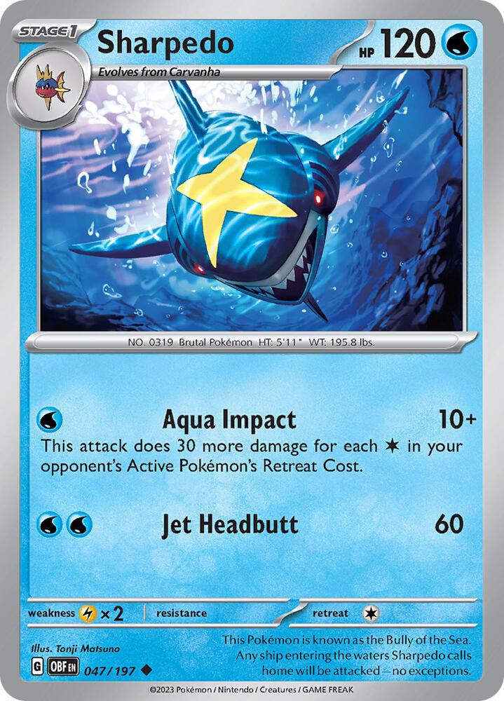 Sharpedo - SV03: Obsidian Flames