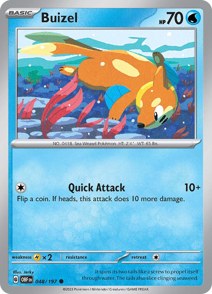 Buizel - SV03: Obsidian Flames