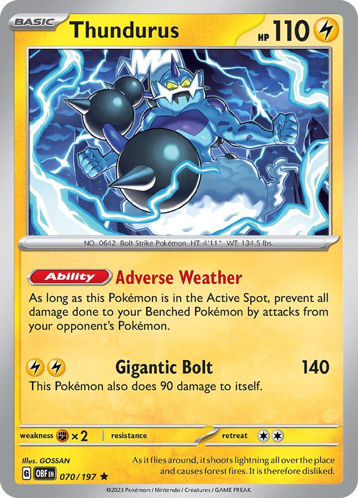 Thundurus - SV03: Obsidian Flames