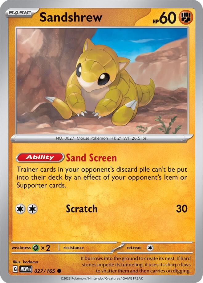 Sandshrew - SV: Scarlet & Violet 151