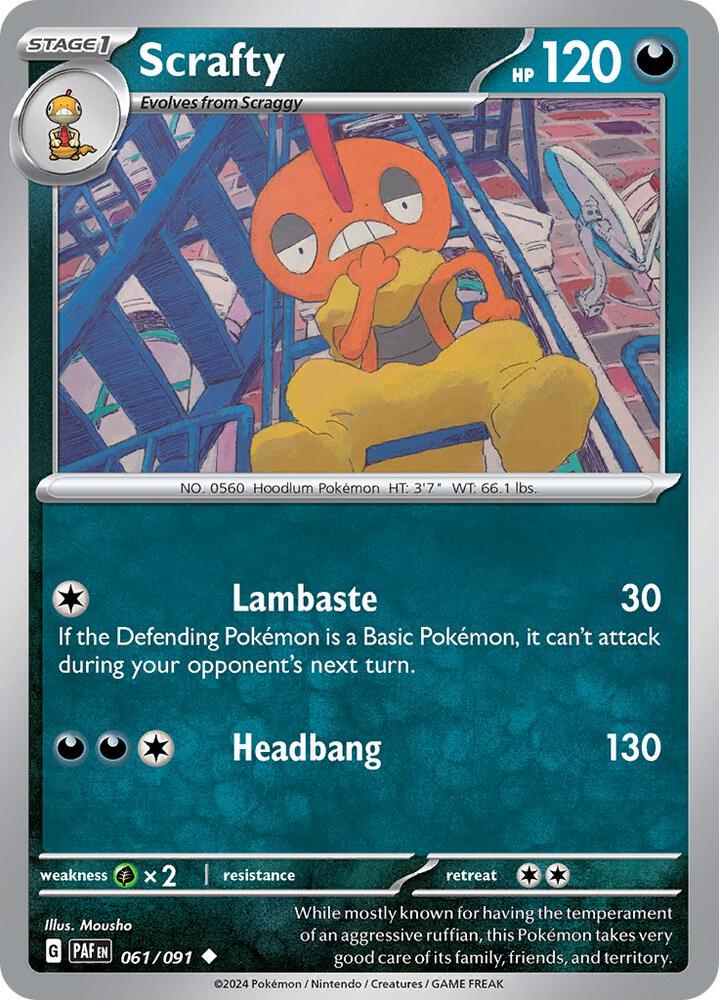 Scrafty - SV: Paldean Fates