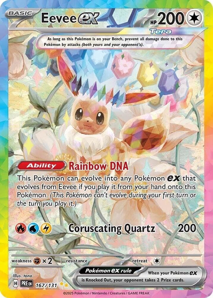 Eevee ex (SV: Prismatic Evolutions) - catalogue artwork