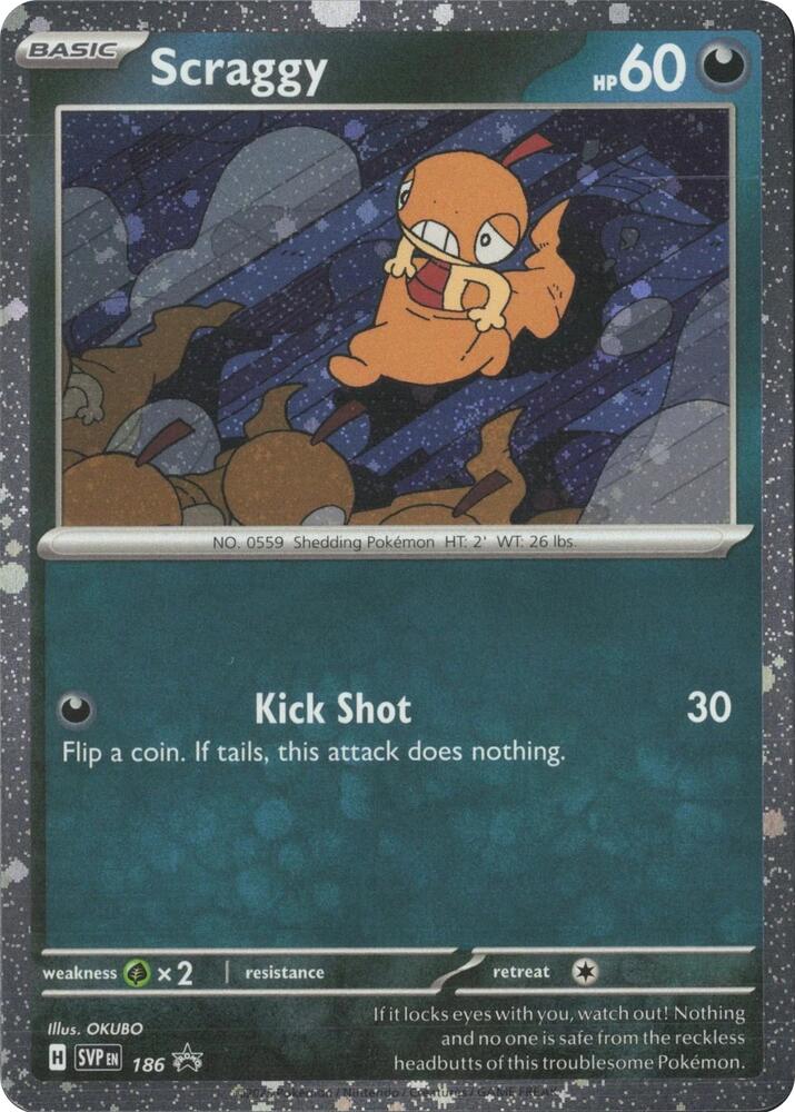 Scraggy - 186 (Cosmos Holo) - SV: Scarlet & Violet Promo Cards
