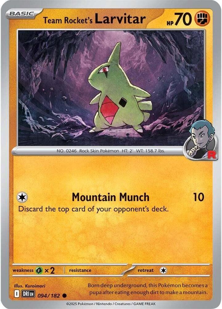 Team Rocket's Larvitar - SV10: Destined Rivals