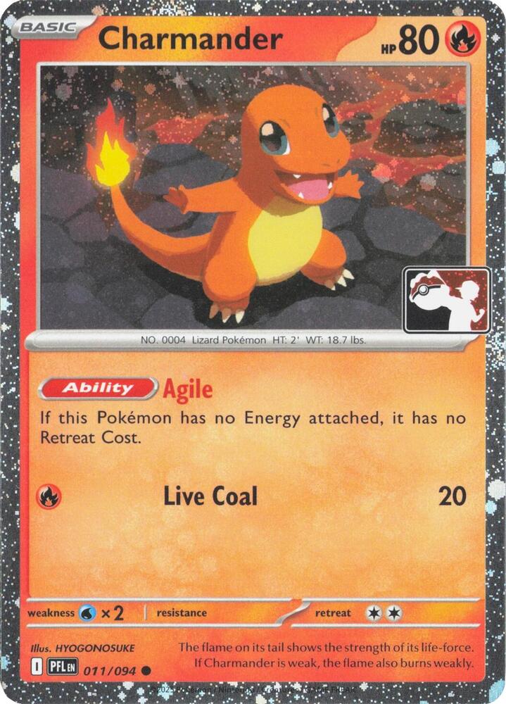 Charmander - 011/094 (Cosmos Holo) - Prize Pack Series Cards