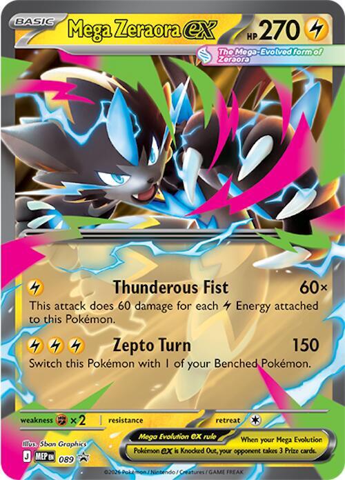 Mega Zeraora ex - 089 - ME: Mega Evolution Promo