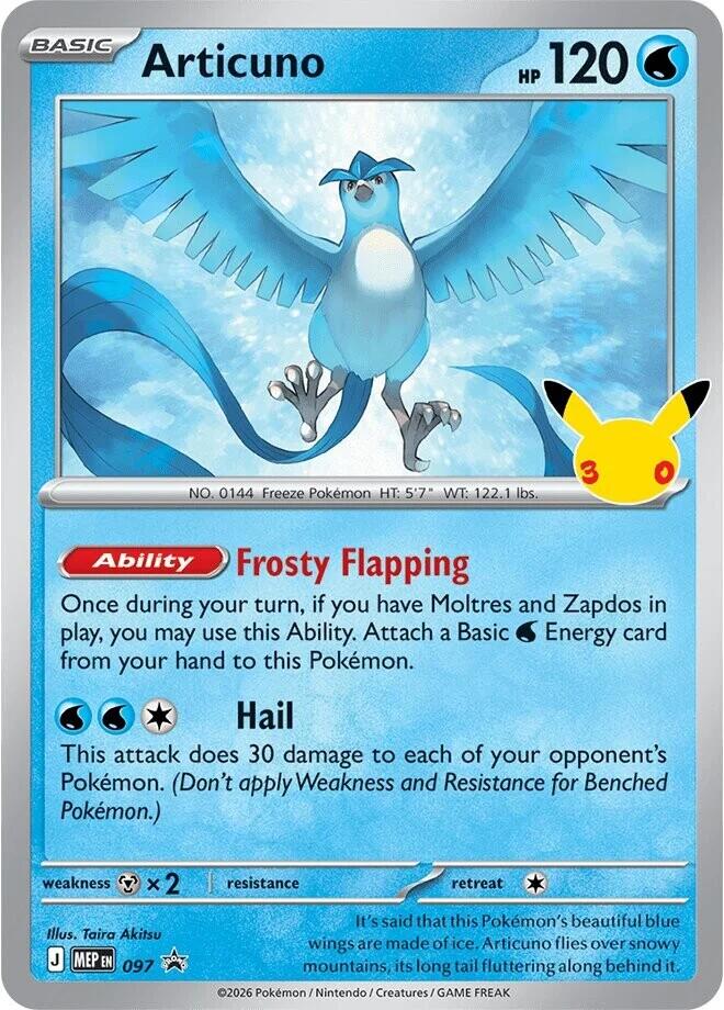 Articuno - 097 (30th Celebration) - ME: Mega Evolution Promo