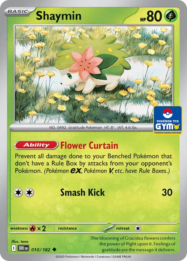 Shaymin - 010/182 (GYM) - Southeast Asia Exclusives