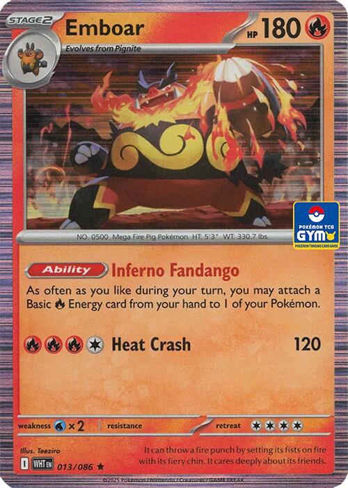 Emboar - 013/086 (GYM) - Southeast Asia Exclusives