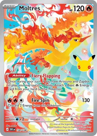 Moltres - 130/128 - ME: 30th Celebration