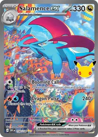 Salamence ex - 156/128 - ME: 30th Celebration