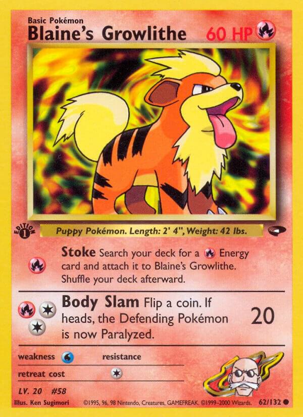 Blaine's Growlithe - Gym Challenge