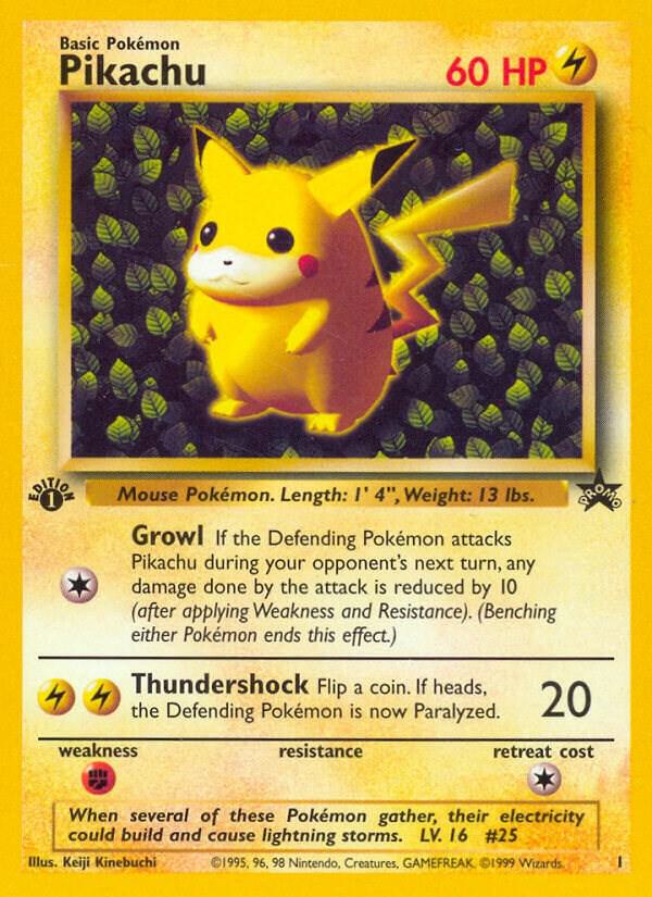 Pikachu (1) (Misprint) - WoTC Promo