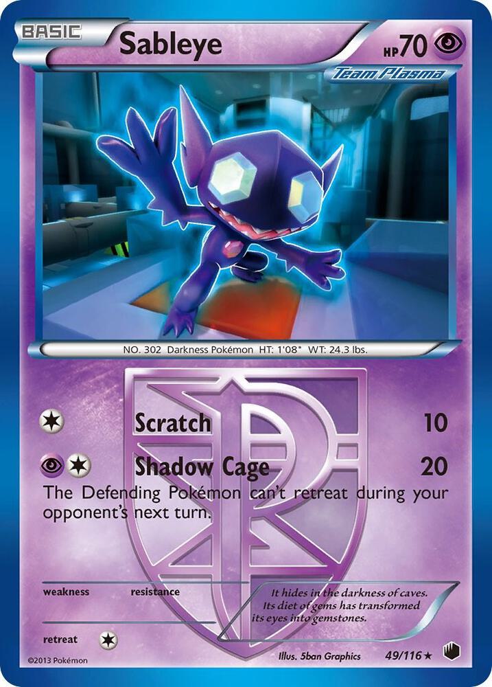 Sableye (Team Plasma) - Plasma Freeze