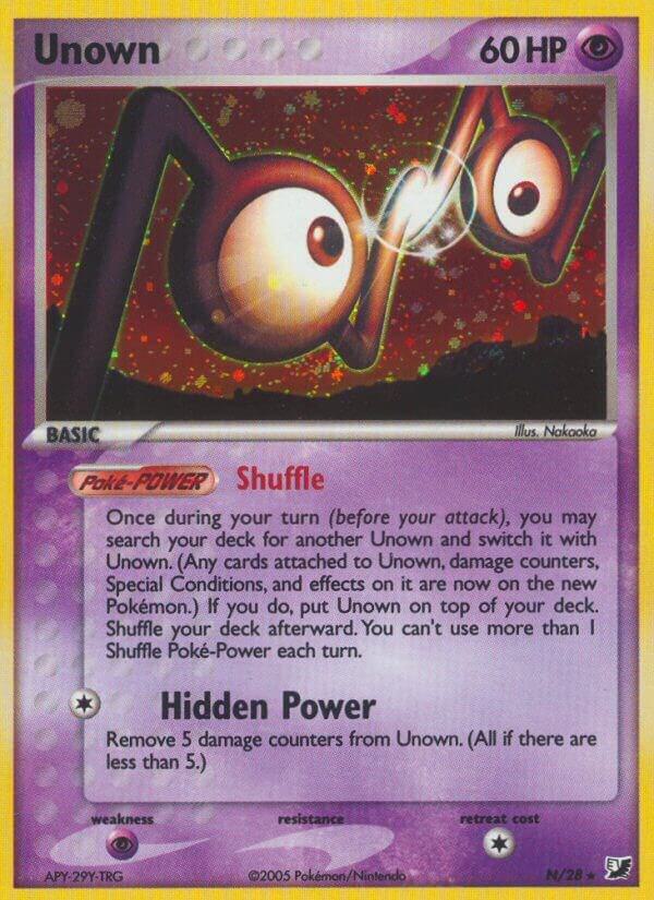 Unown (N) - EX Unseen Forces
