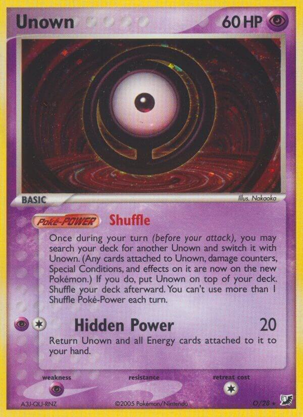 Unown (O) - EX Unseen Forces