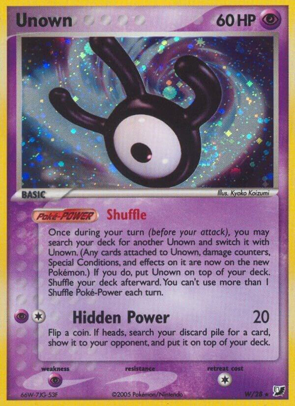 Unown (W) - EX Unseen Forces